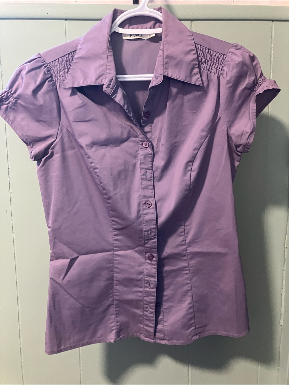 Ricki's Lavender Short-Sleeve Button Down Shirt